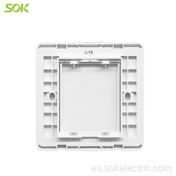 Equipo de accesorios eléctricos de placa en blanco de 86 86 mm